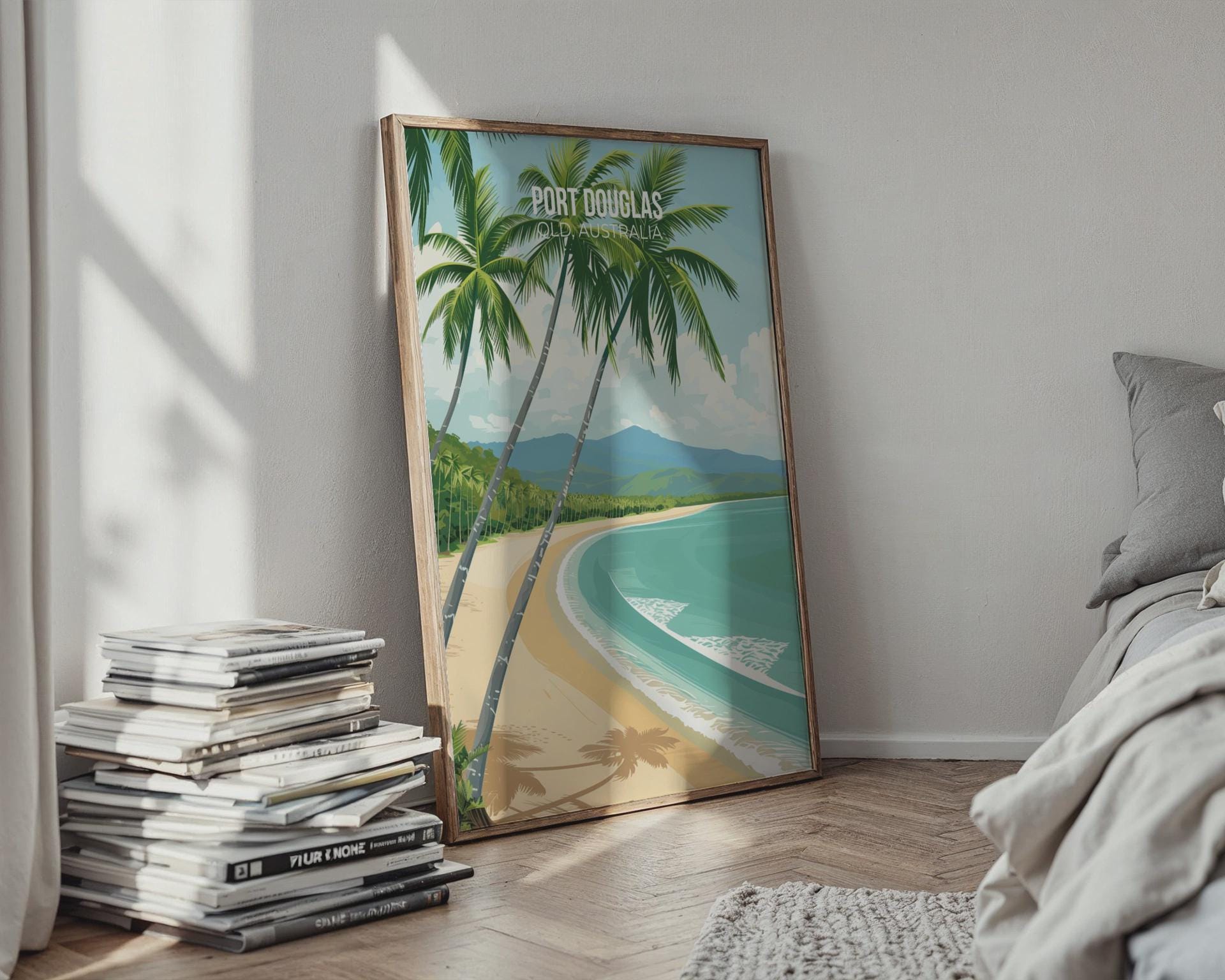 Port Douglas Beach Poster Art Print - Travel Wall Art