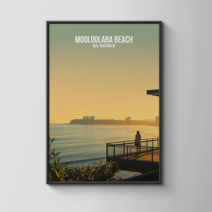 Mooloolaba Beach Print QLD Australia Wall Art Coastal Landscape - Travel Wall Art