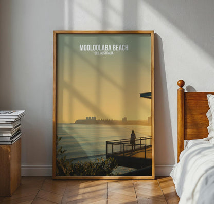 Mooloolaba Beach Print QLD Australia Wall Art Coastal Landscape - Travel Wall Art