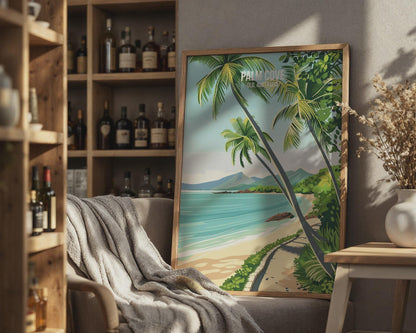 Palm Cove Travel Poster Wall Art Print QLD Australia - Travel Wall Art
