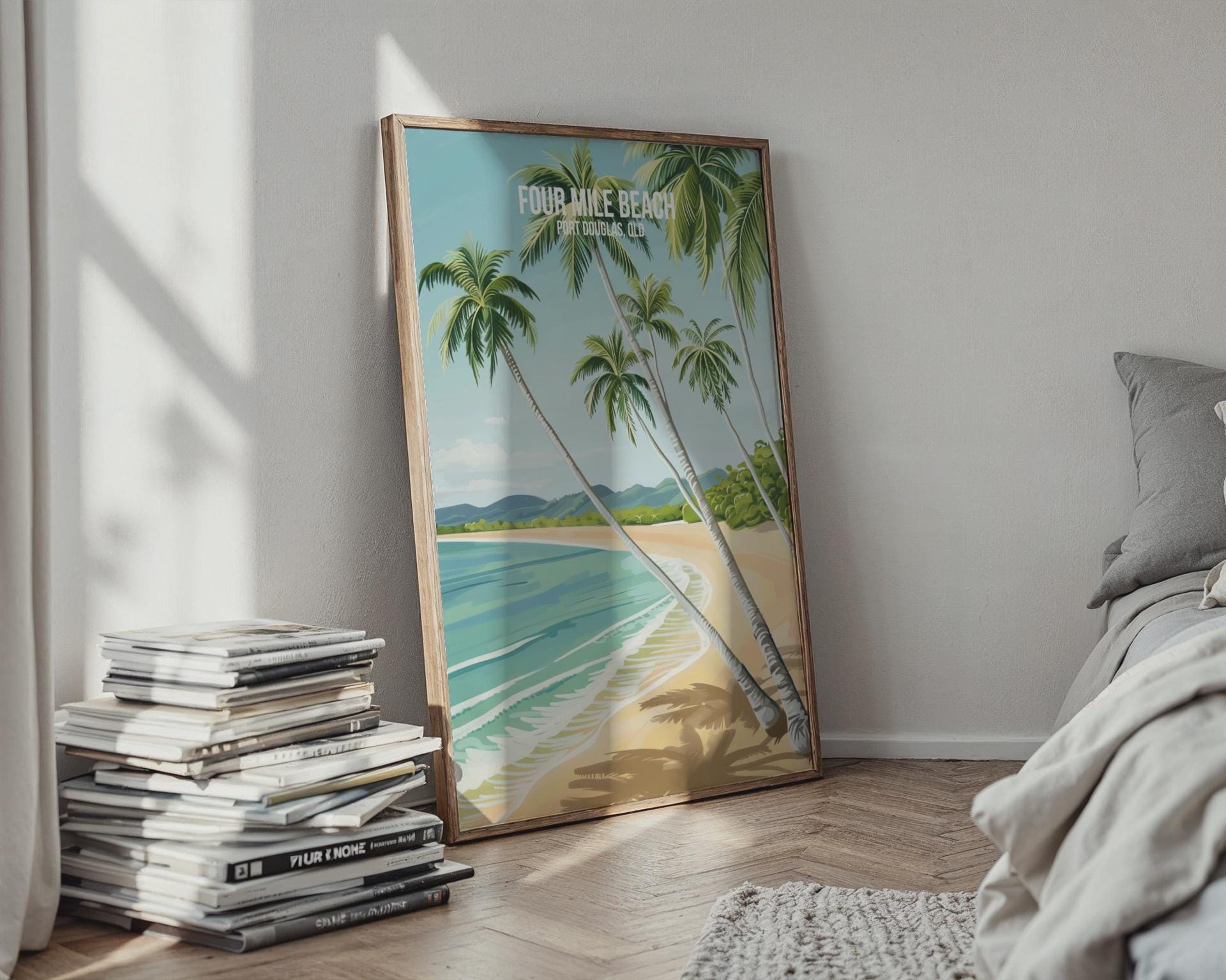 Four Mile Beach Poster Port Douglas QLD Wall Art - Travel Wall Art