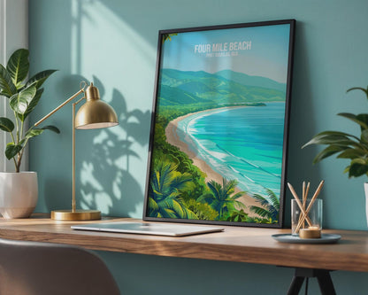 Four Mile Beach Port Douglas Poster Coastal Art - Travel Wall Art