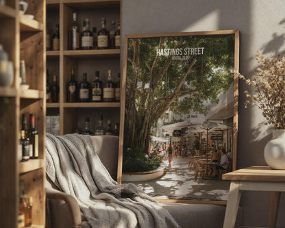 Hastings Street Noosa QLD Art Print Coastal Scene - Travel Wall Art