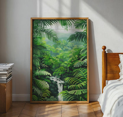 Daintree Rainforest Print Wall Art Cairns QLD Tropical Landscape - Travel Wall Art