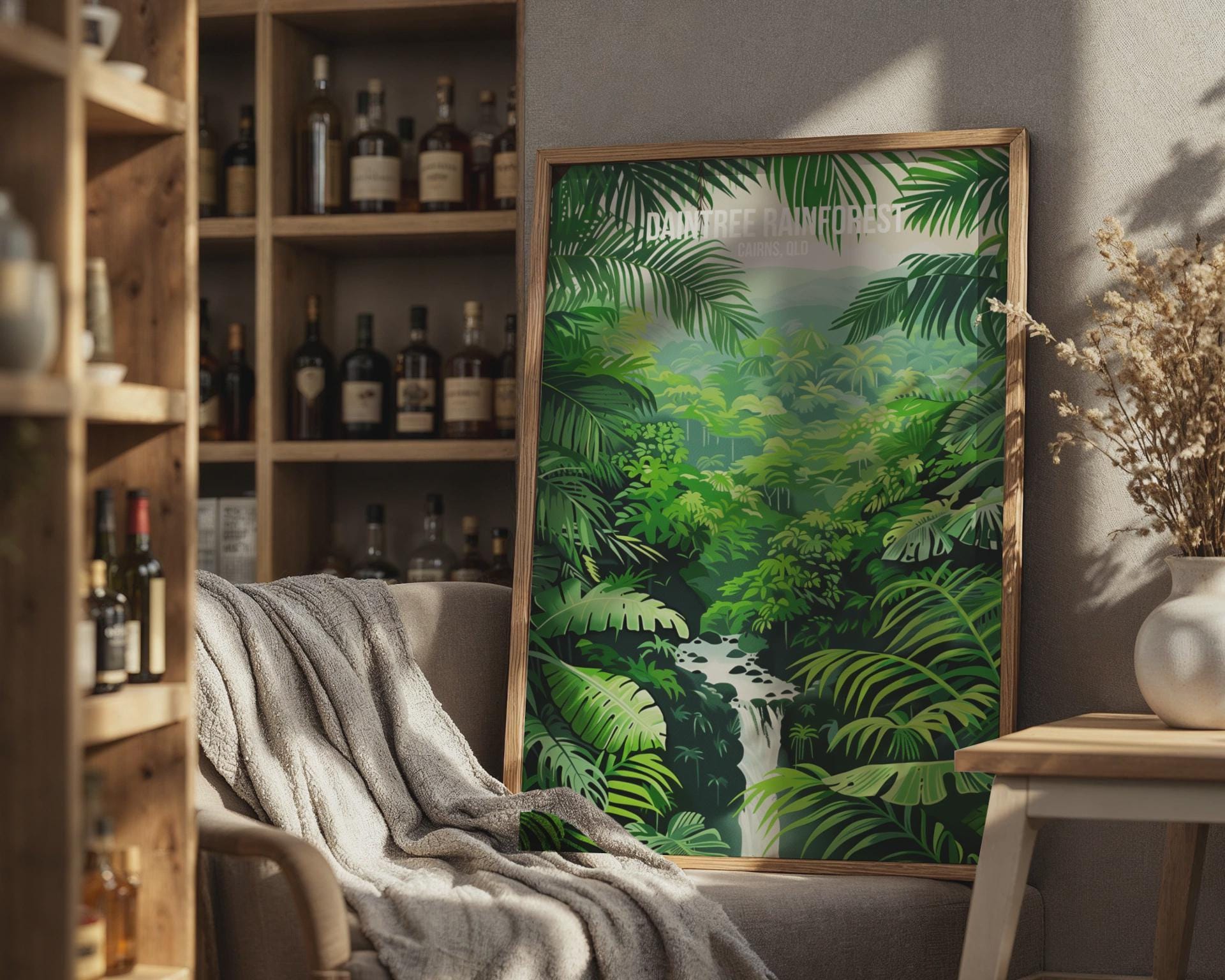 Daintree Rainforest Print Wall Art Cairns QLD Tropical Landscape - Travel Wall Art