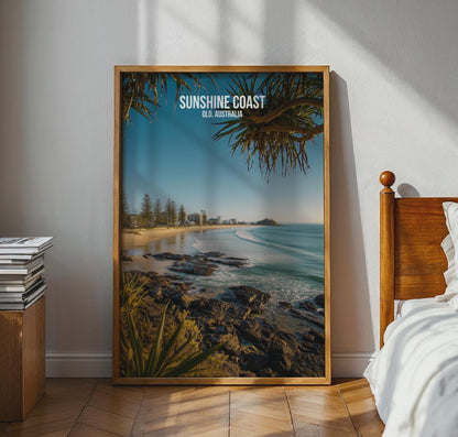 Coastal Wall Art Sunshine Coast QLD Australia Print - Travel Wall Art