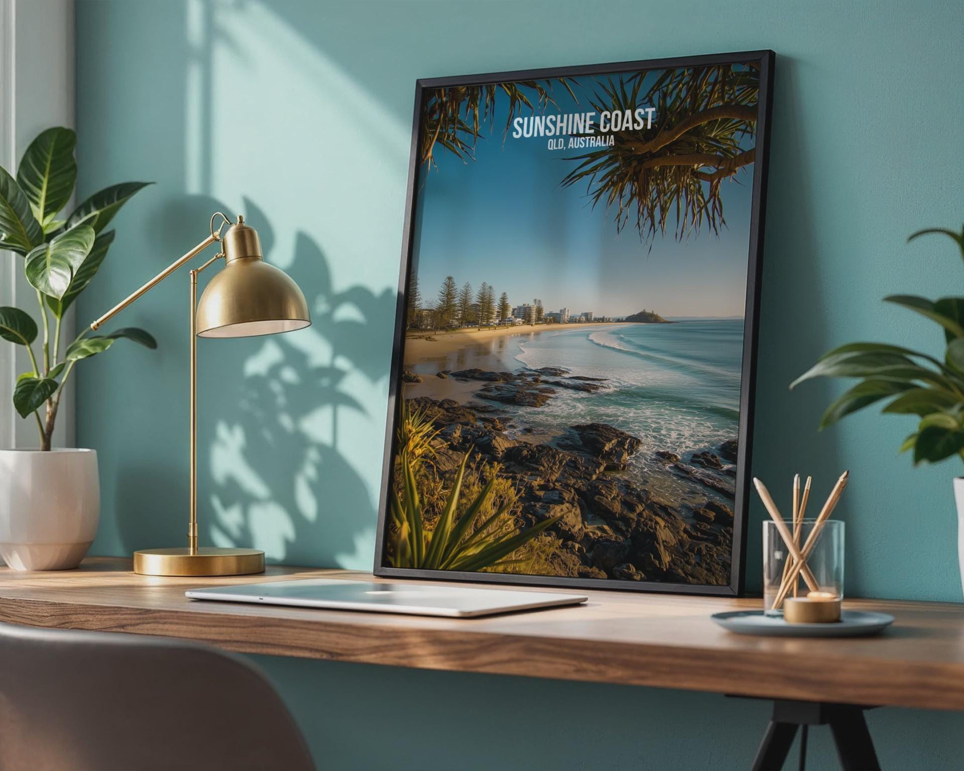 Coastal Wall Art Sunshine Coast QLD Australia Print - Travel Wall Art