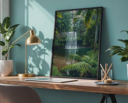 Cairns Waterfall Print Wall Art - Travel Wall Art
