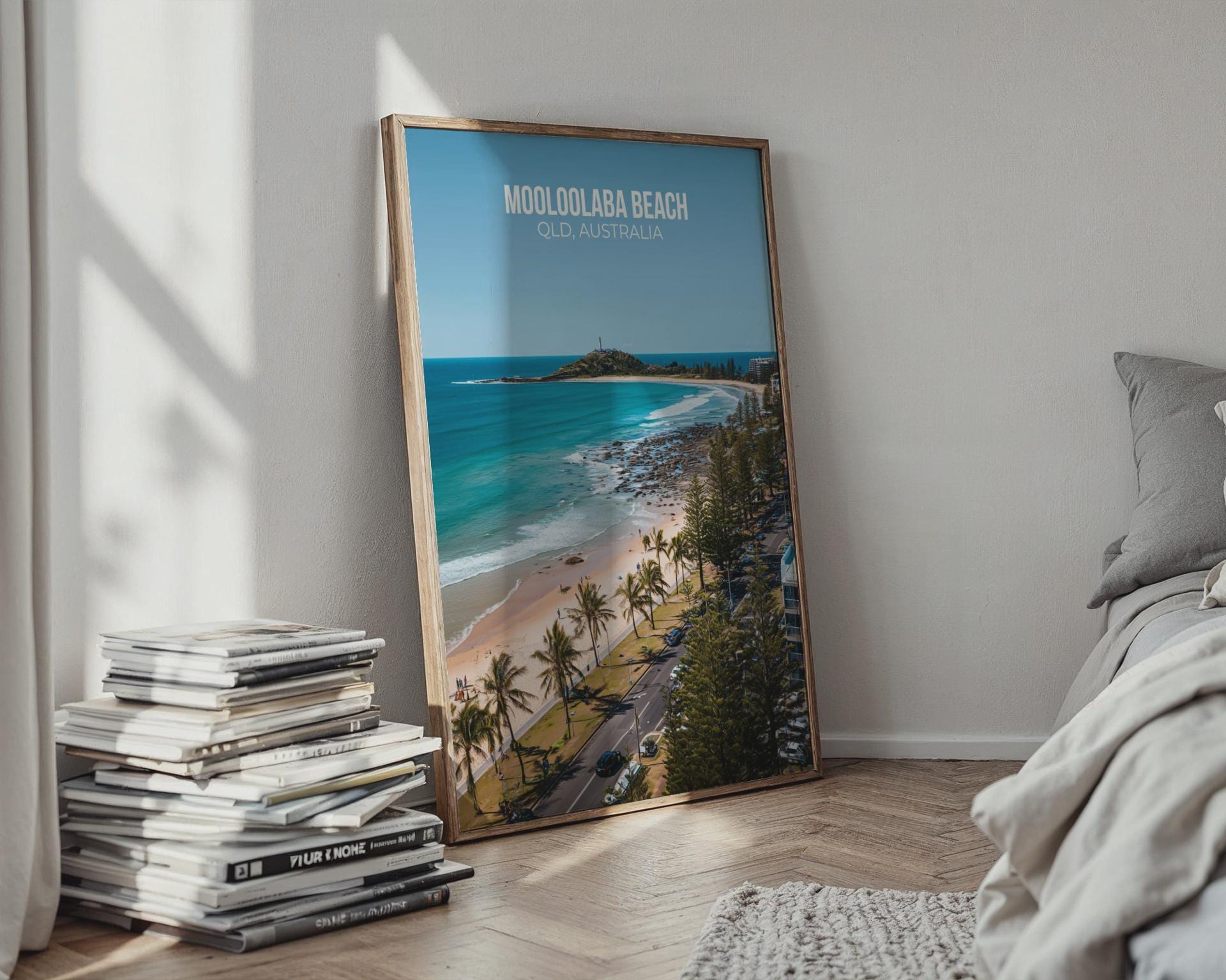Mooloolaba Beach QLD Australia Poster Wall Art - Travel Wall Art