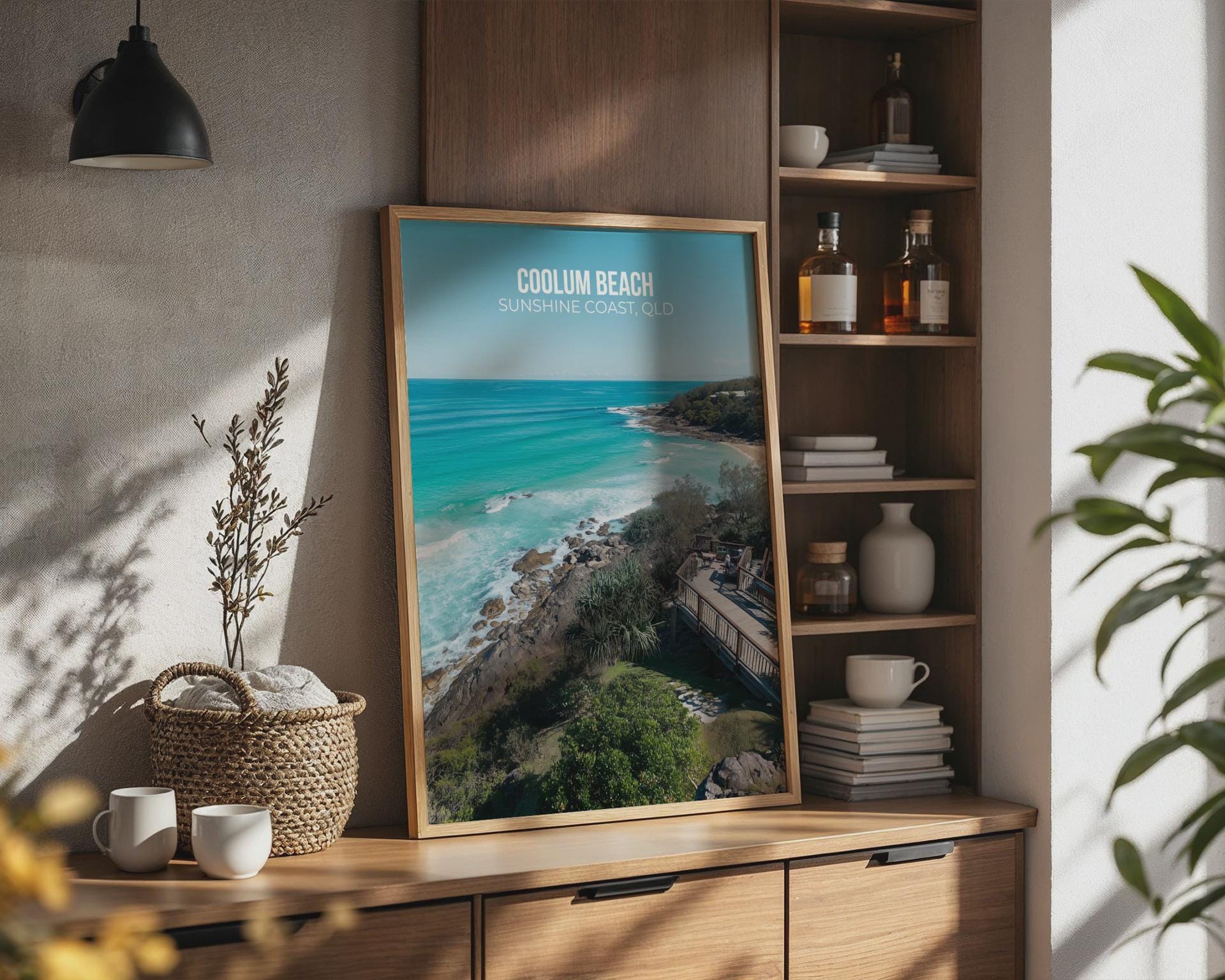 Coolum Beach Wall Art Print Sunshine Coast QLD - Travel Wall Art