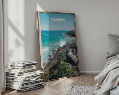 Coolum Beach Wall Art Print Sunshine Coast QLD - Travel Wall Art