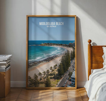 Mooloolaba Beach Poster QLD Australia Wall Art - Travel Wall Art