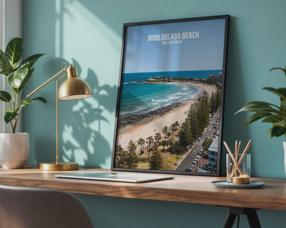 Mooloolaba Beach Poster QLD Australia Wall Art - Travel Wall Art