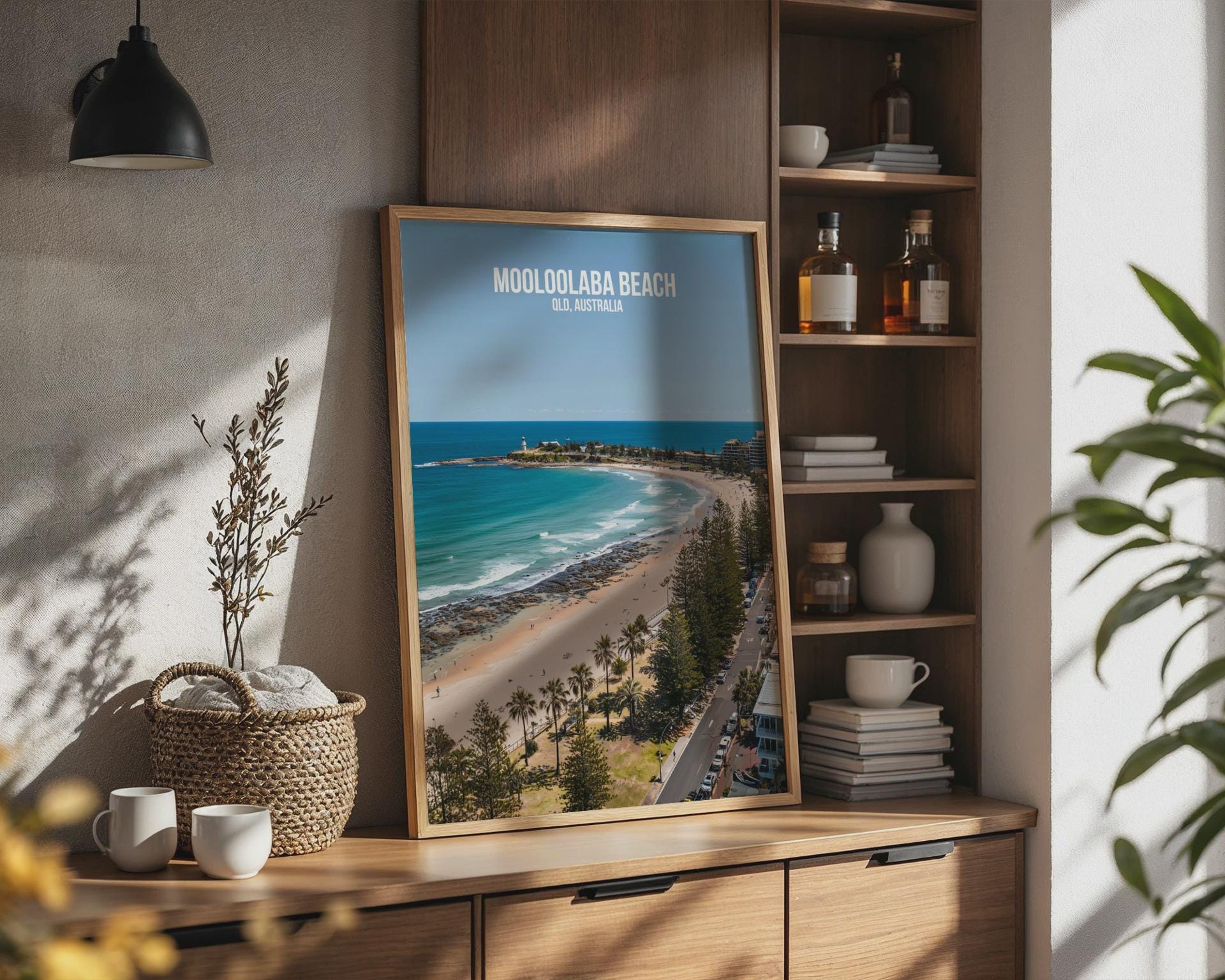 Mooloolaba Beach Poster QLD Australia Wall Art - Travel Wall Art