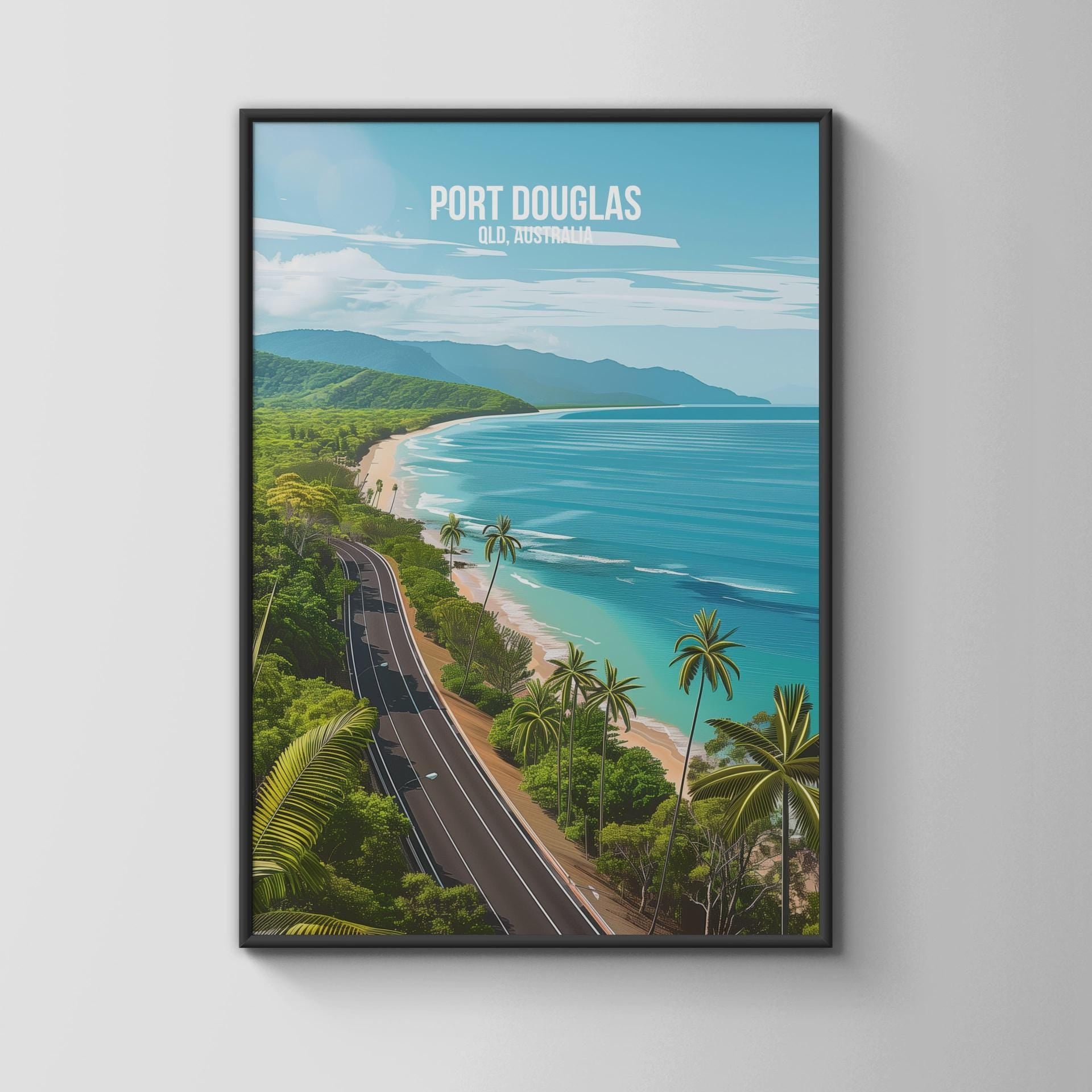 Port Douglas Scenic Print Queensland Australia Coastal Art - Travel Wall Art
