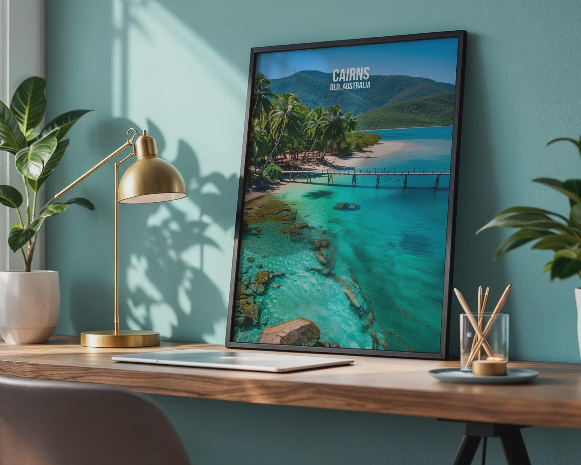 Cairns QLD Australia Travel Poster Print Wall Art - Travel Wall Art