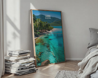 Cairns QLD Australia Travel Poster Print Wall Art - Travel Wall Art