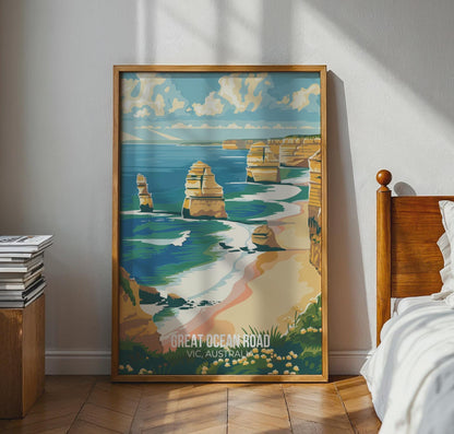 Great Ocean Road Wall Art Print Landscape Australia - Travel Wall Art