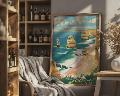 Great Ocean Road Wall Art Print Landscape Australia - Travel Wall Art