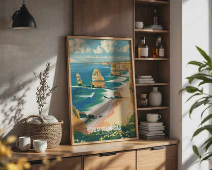 Great Ocean Road Wall Art Print Landscape Australia - Travel Wall Art