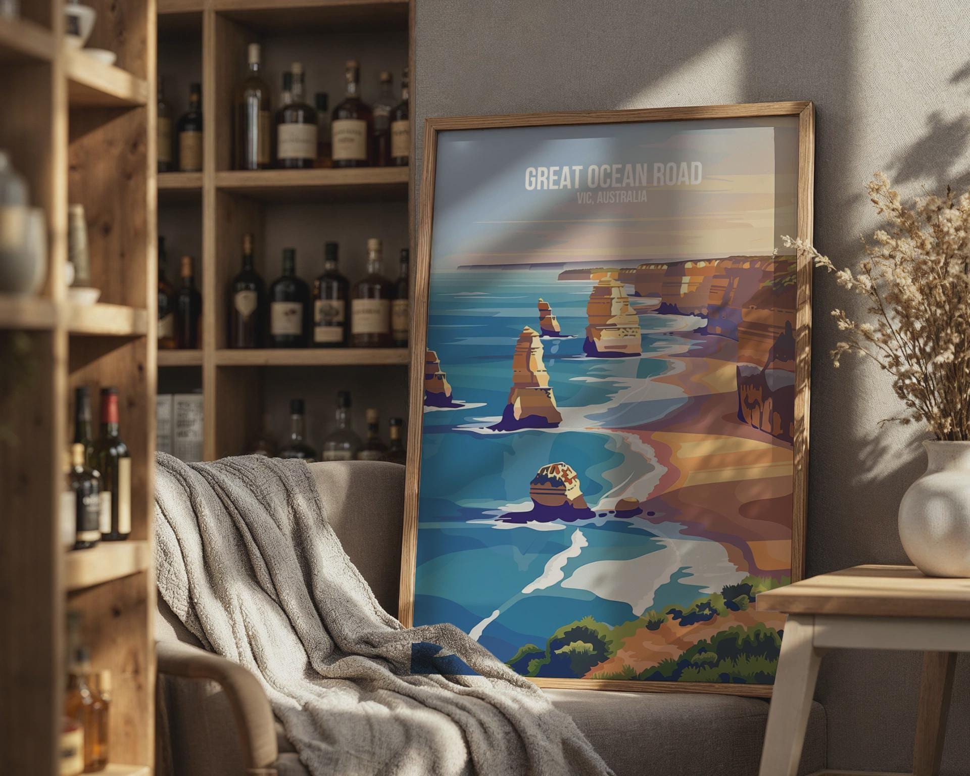 Great Ocean Road Art Print Scenic Landscape Poster - Travel Wall Art