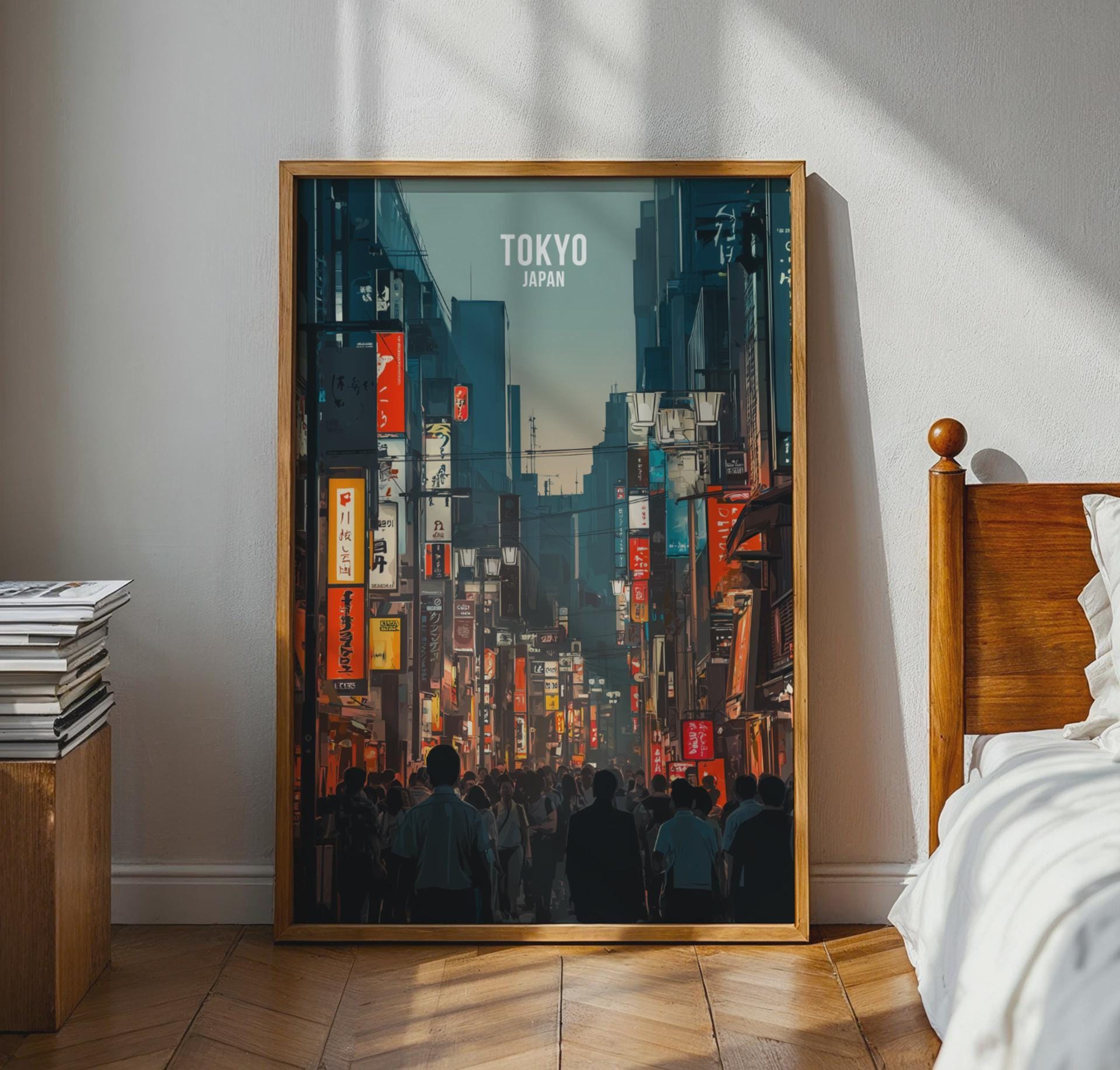 Tokyo Cityscape Poster Wall Art Print - Travel Wall Art