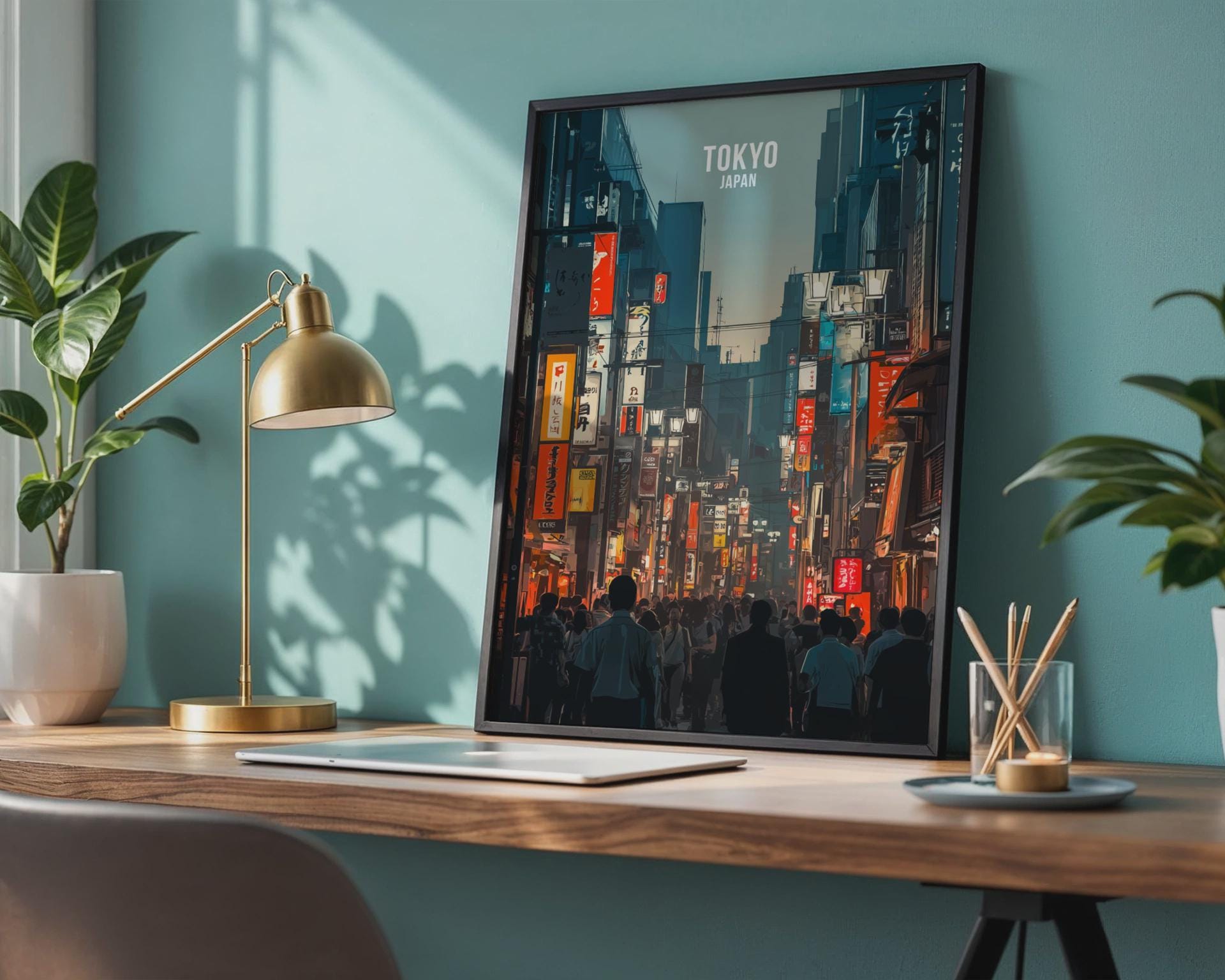 Tokyo Cityscape Poster Wall Art Print - Travel Wall Art