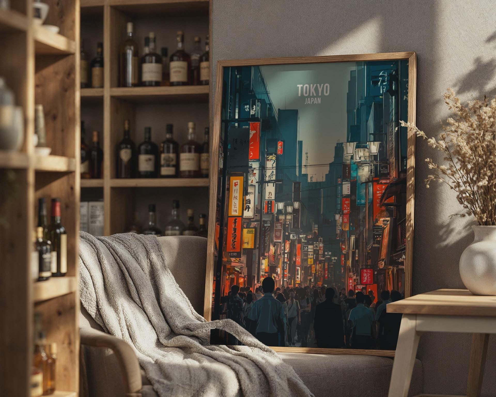 Tokyo Cityscape Poster Wall Art Print - Travel Wall Art