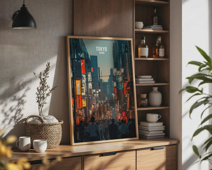 Tokyo Cityscape Poster Wall Art Print - Travel Wall Art