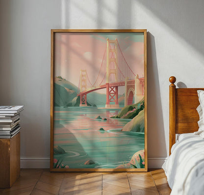 Golden Gate Bridge San Francisco Art Print - Travel Wall Art