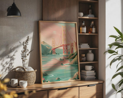 Golden Gate Bridge San Francisco Art Print - Travel Wall Art