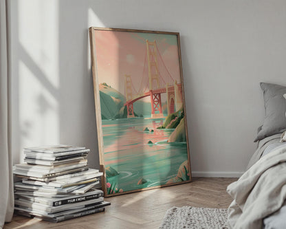 Golden Gate Bridge San Francisco Art Print - Travel Wall Art