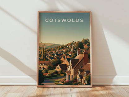 Cotswolds Landscape Poster Print - Travel Wall Art