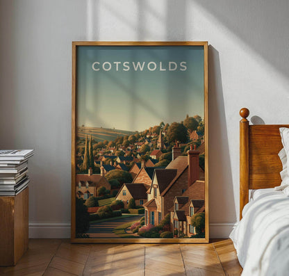 Cotswolds Landscape Poster Print - Travel Wall Art
