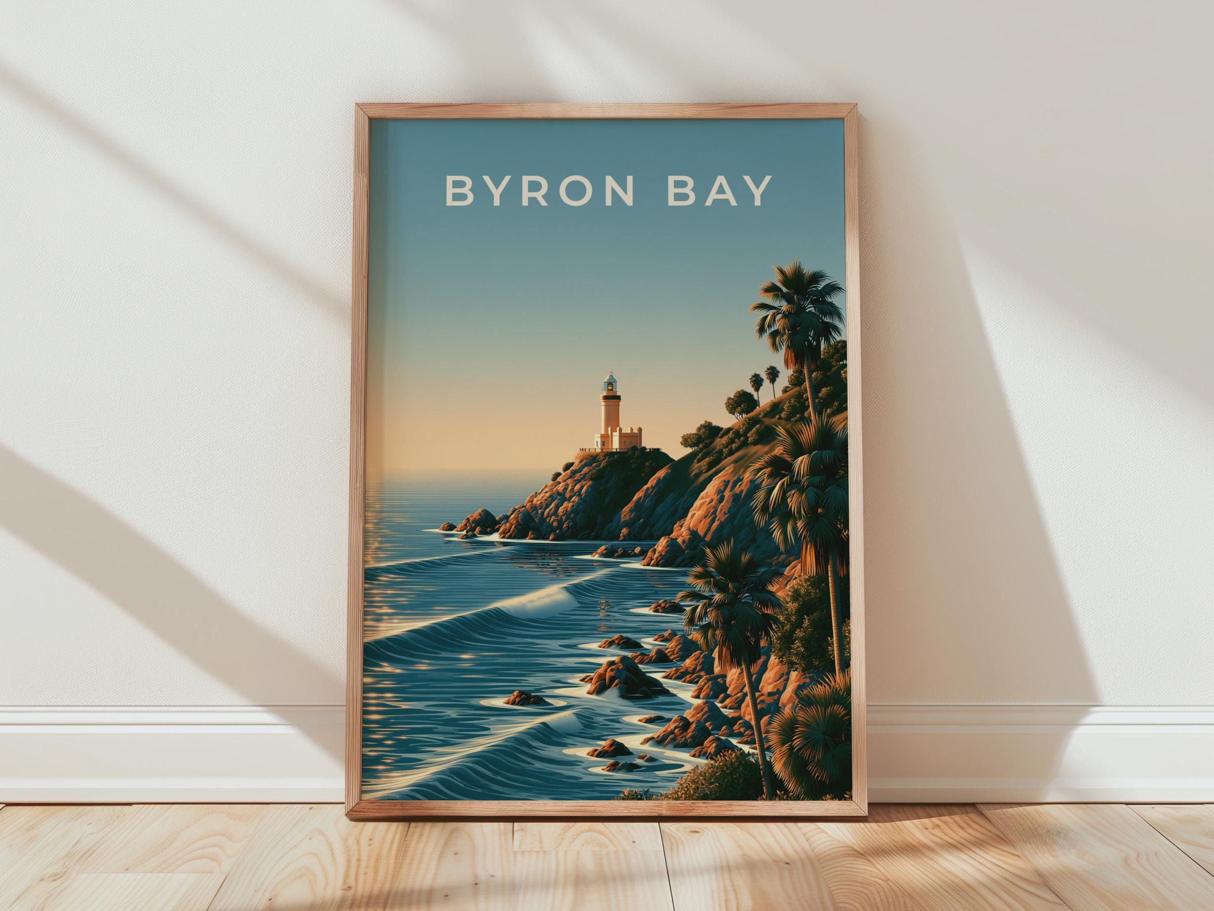 Byron Bay Coastal Wall Art Print - Travel Wall Art