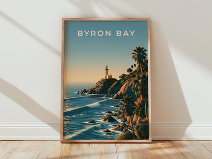 Byron Bay Coastal Wall Art Print - Travel Wall Art