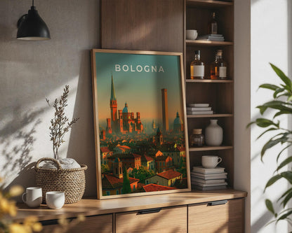 Bologna Cityscape Art Print - Travel Wall Art