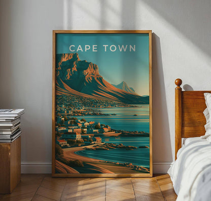 Cape Town Landscape Print Coastal Artwork Modern Wall Art - Travel Wall Art