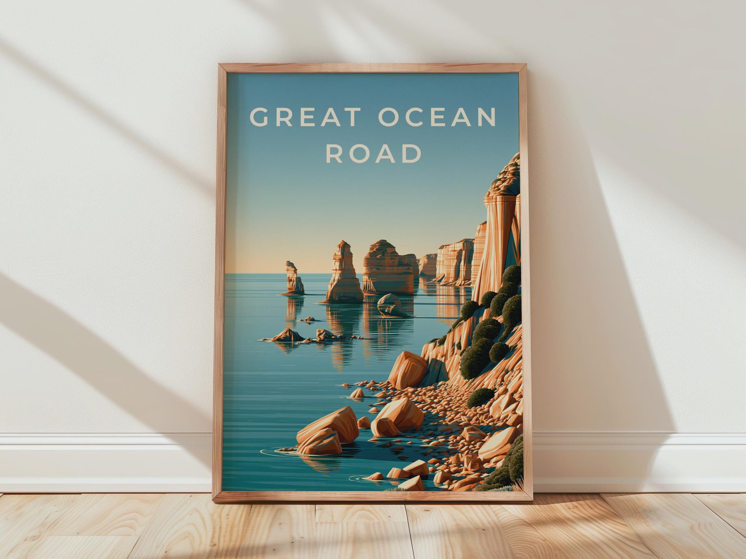 Great Ocean Road Coastal Art Print - Travel Wall Art