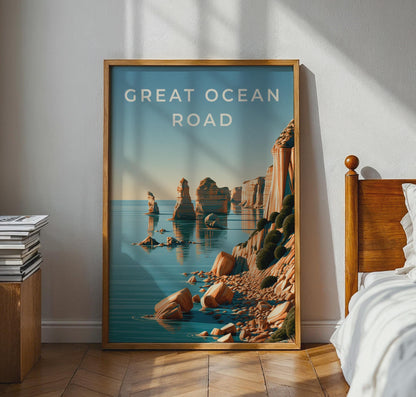 Great Ocean Road Coastal Art Print - Travel Wall Art