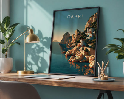 Capri Coastal Wall Art Print - Travel Wall Art