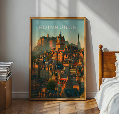 Edinburgh Cityscape Wall Art Print - Travel Wall Art