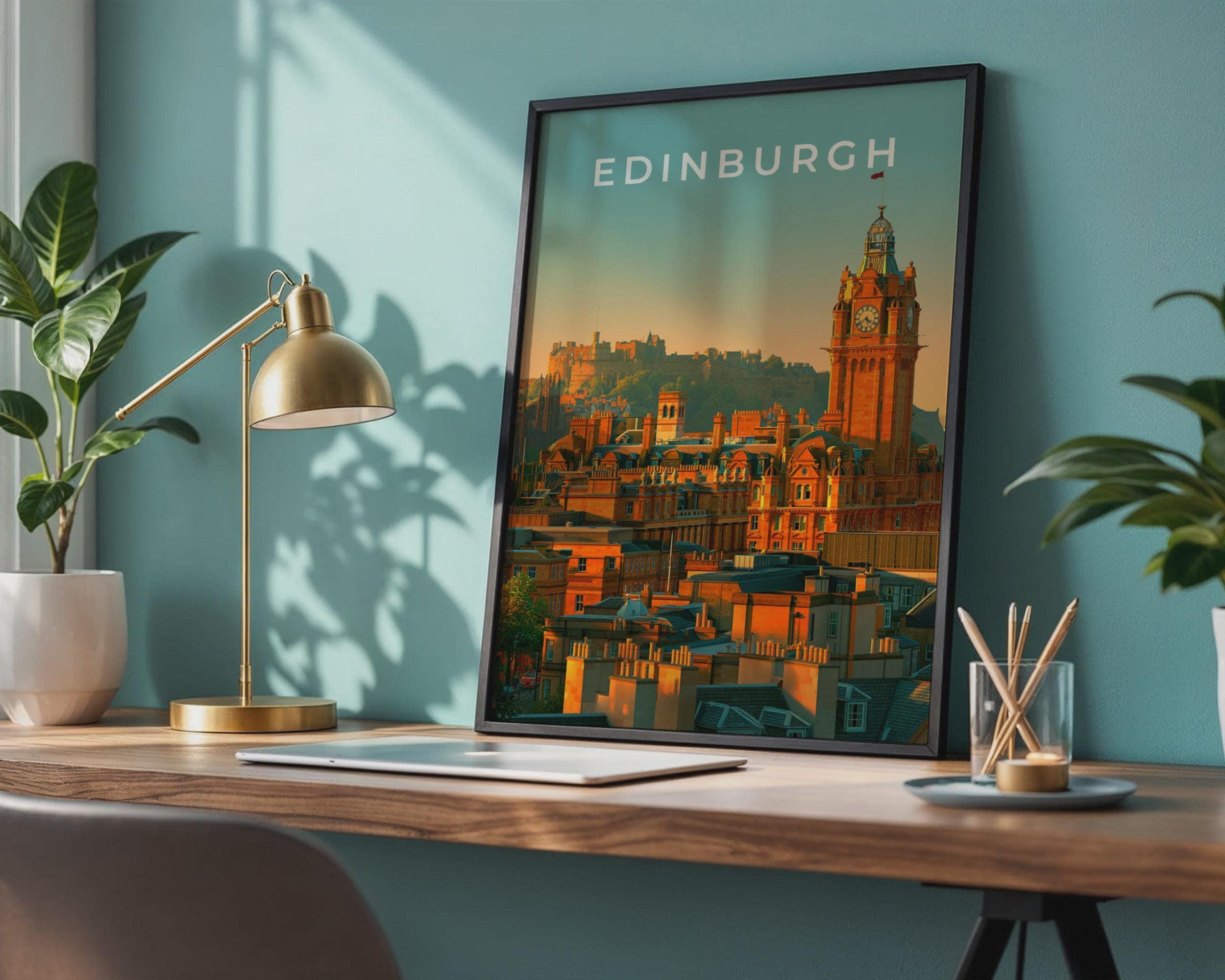 Edinburgh Skyline Wall Art Print - Travel Wall Art