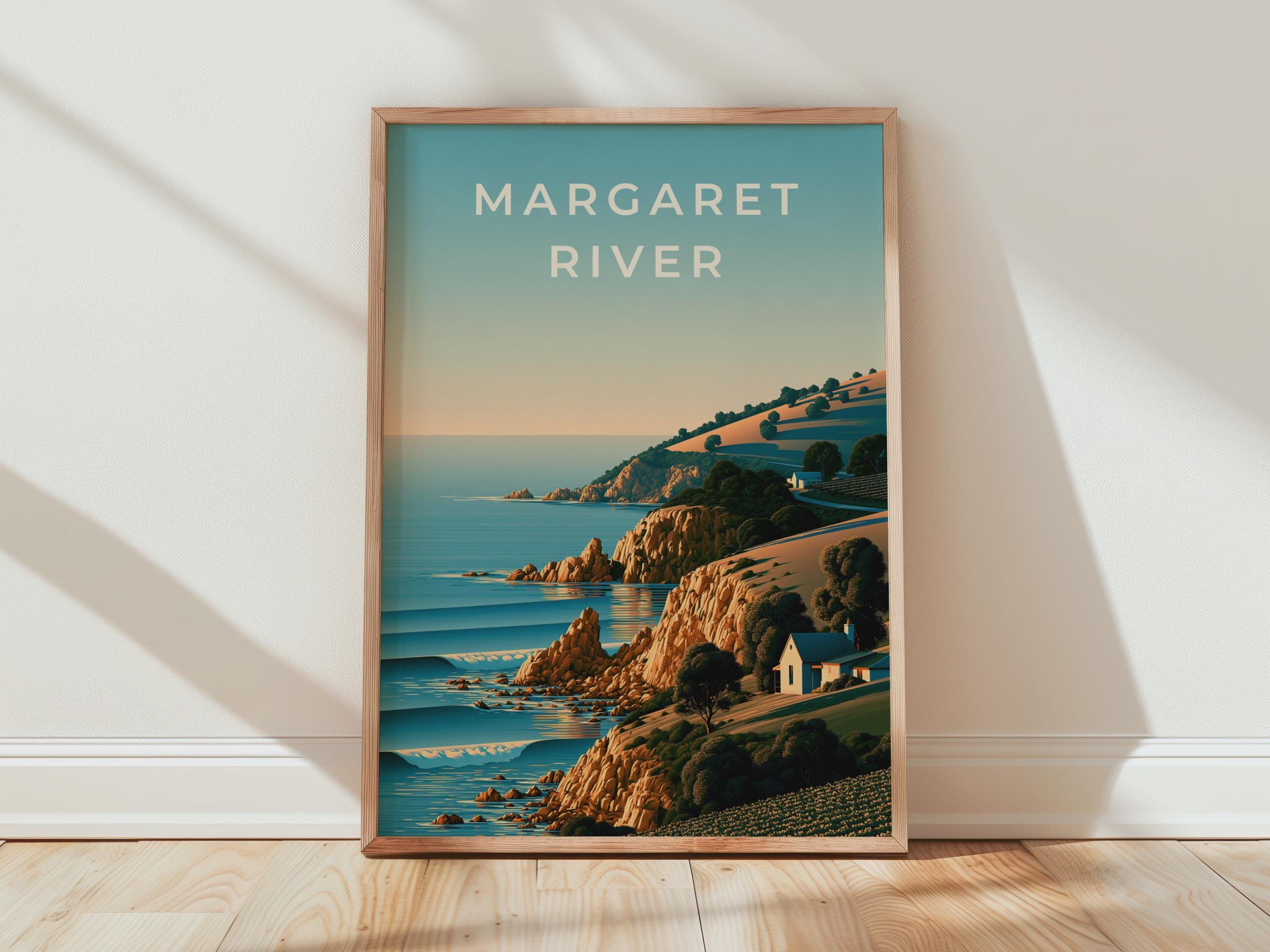 Margaret River Landscape Poster Coastal Wall Art Print - Travel Wall Art