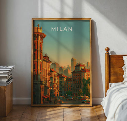 Milan Cityscape Wall Art Print - Travel Wall Art