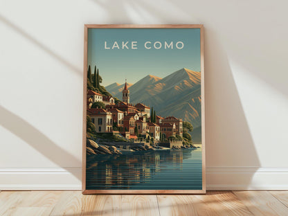 Lake Como Italian Landscape Poster - Travel Wall Art