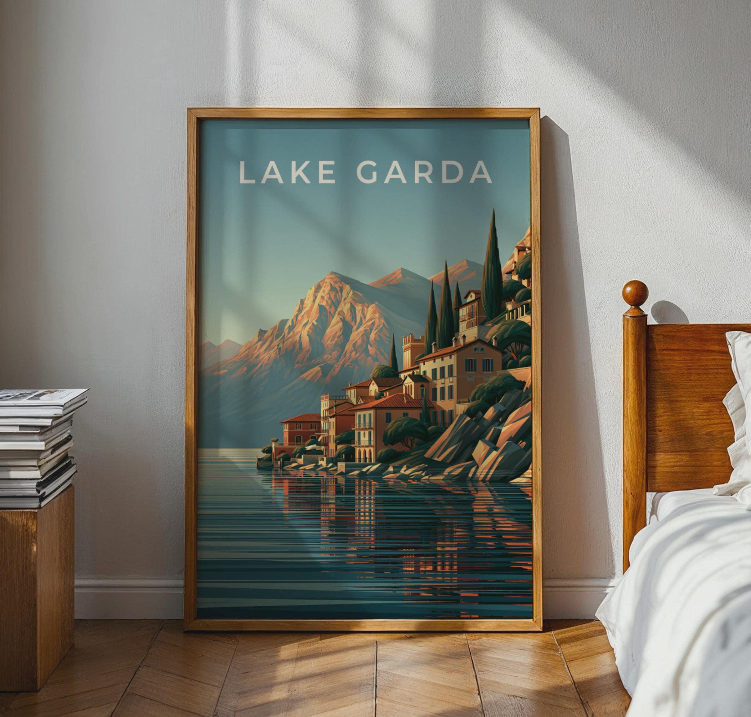 Lake Garda Travel Art Print - Travel Wall Art
