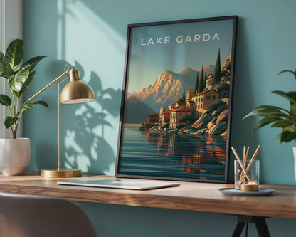 Lake Garda Travel Art Print - Travel Wall Art