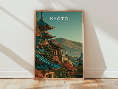 Kyoto Cityscape Wall Art Print - Travel Wall Art
