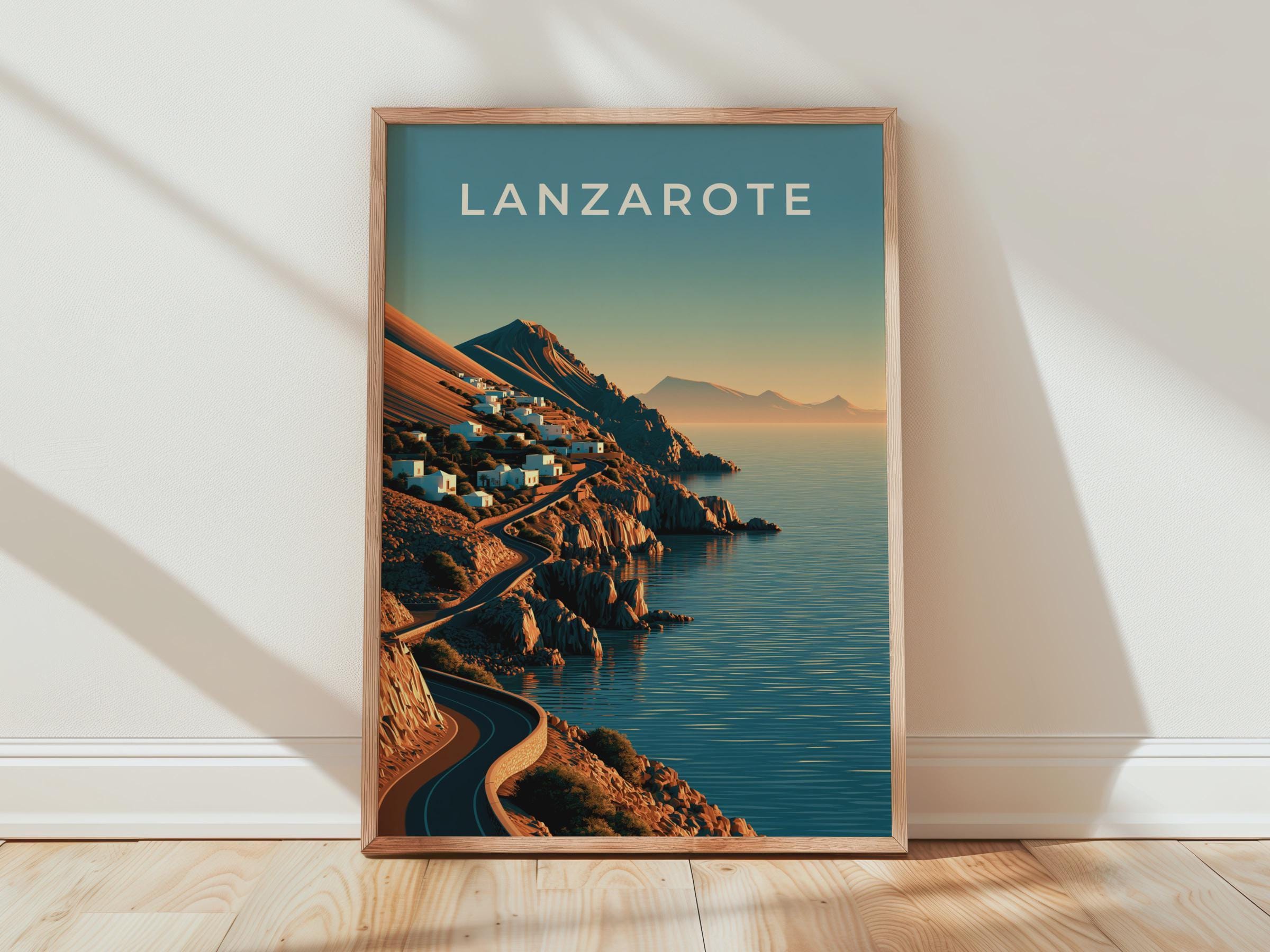 Lanzarote Coastal Landscape Print - Travel Wall Art
